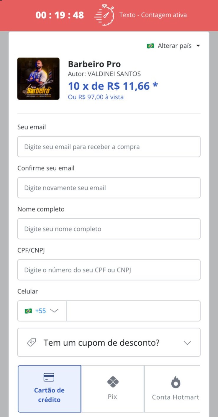 Realize a sua inscrição
